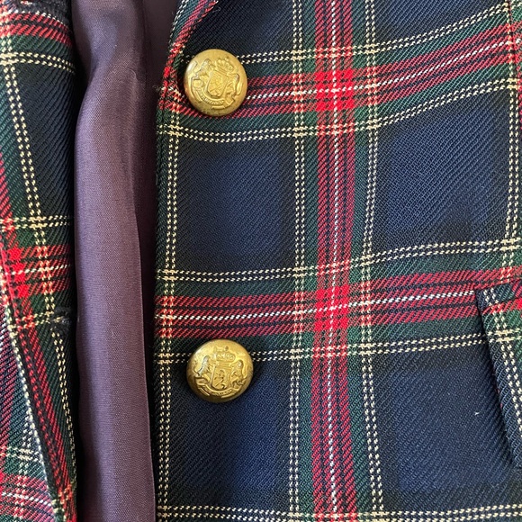 Brooks Brothers Vintage Tartan Plaid Wool Blazer - Picture 3 of 5